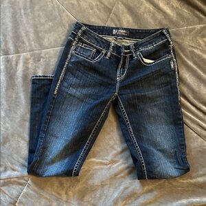 Silver Jeans Women's Dark Blue Boot Cut Jeans